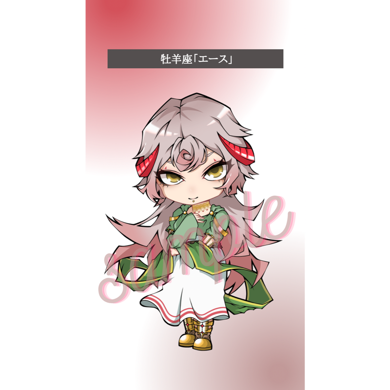 星座キャラクター ステッカー Andrew Candle