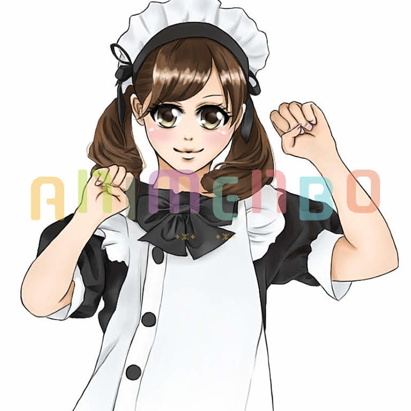 メイド服のイラストアイコン Animenbo
