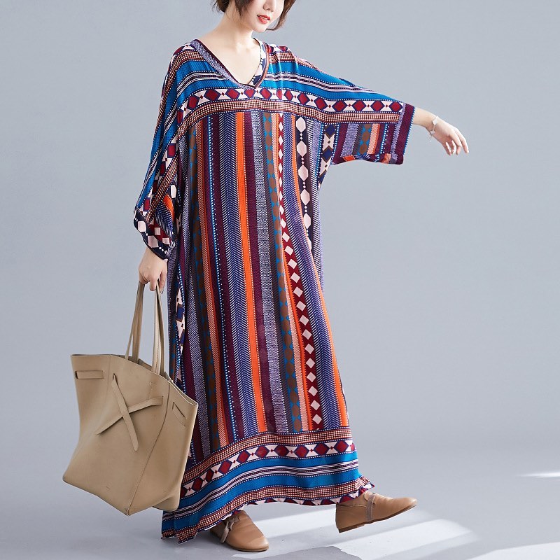 長袖 アジアンエスニック総柄ワンピース マタニティ 授乳服専門店 Anne アンネ