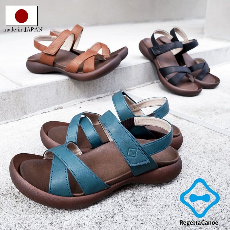 22年 再入荷 Re Geta リゲッタ カヌー サンダル レディース 日本製 ストラッ