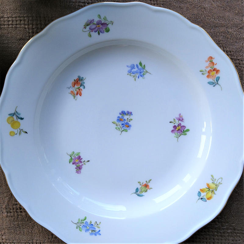 割引クーポン配布中!! RU-3480 MEISSEN 白磁カップ&ソーサー プレート12Pセット