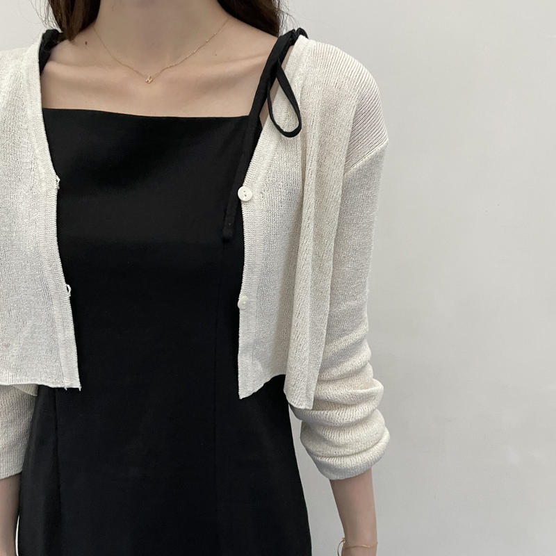 linen bolero cardigan | aoms