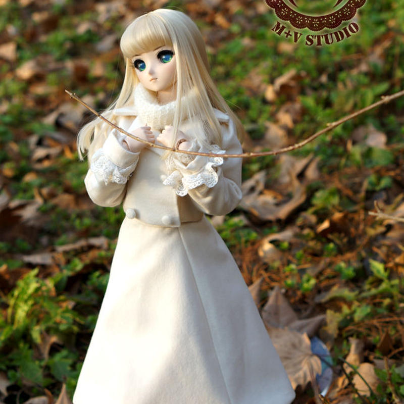Dd Sd Bjd Sdgr Sd16 1 3 ドルフィードリーム洋服 コート ホワイト