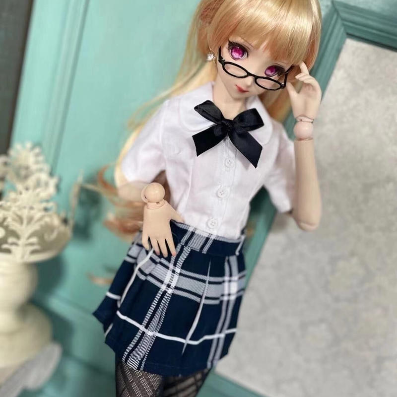 Dd 女の子 ドール服 ドルフィードリーム 制服 半袖 ミニスカート Appledoll Dd 女の子 ドール服 ドルフィードリーム 制服 半袖 ミニスカート Appledoll