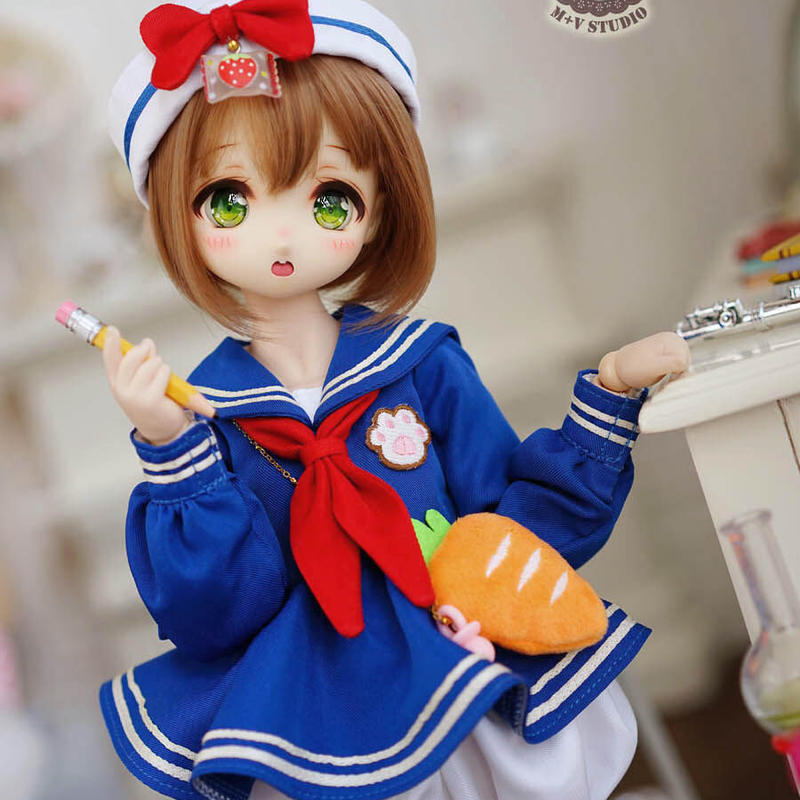 Mdd洋服 ドールハンドメイド服 制服 セーラーワンピース 人形用 Appledoll Mdd洋服 ドールハンドメイド服 制服 セーラーワンピース 人形用 Appledoll