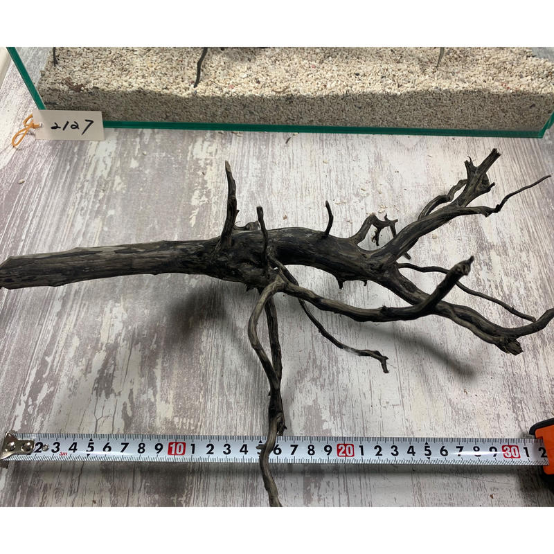 ネシア流木 ブラックお得な6本組レイアウト 1点ものno 2127 45cm水槽 アクア