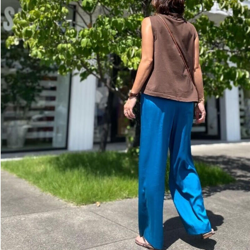 AKTE セミワイドサテンパンツ www.supercreativa.com.mx