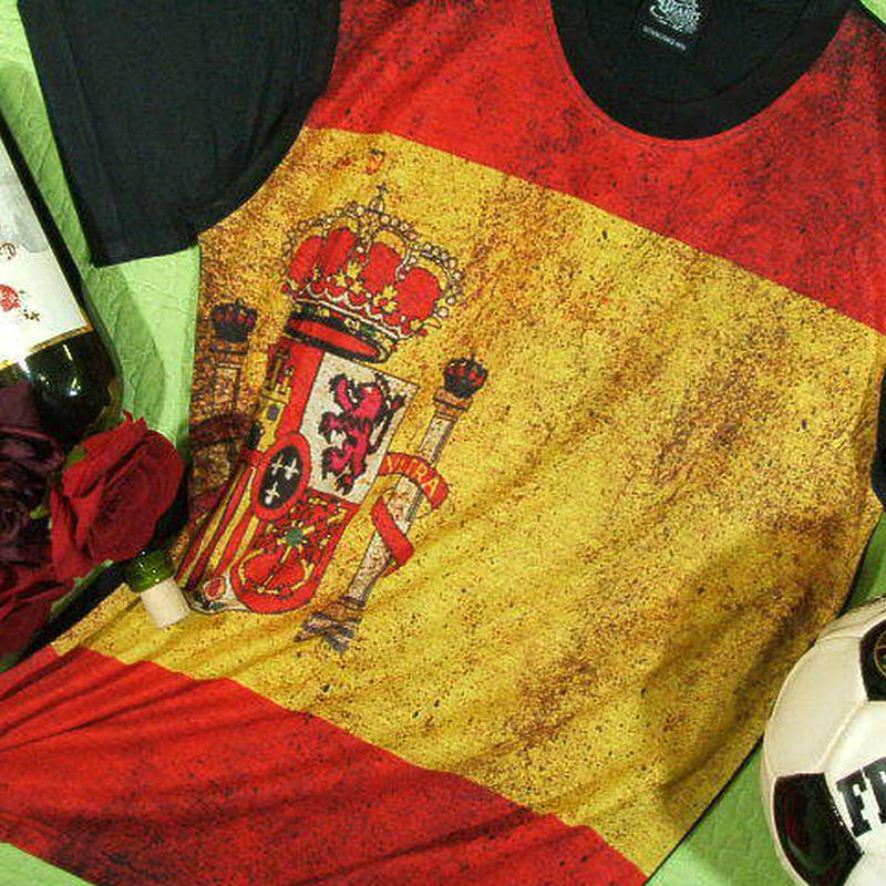 無敵艦隊 スペイン国旗出たぁぁ スペイン国旗ｔシャツスペイン国旗ｔシャツ 完売しました ５