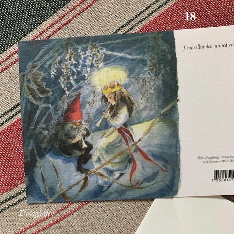 Majさんのクリスマスカード アソート ａ6サイズ ダーラナガーデン