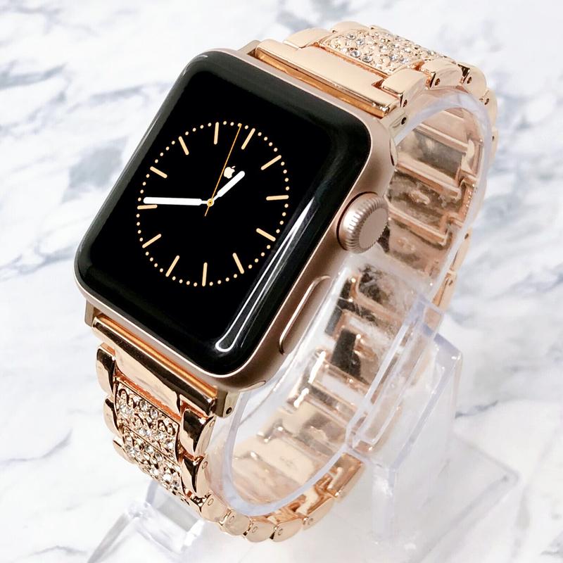 Apple Watch アップルウォッチ ステンレス ジルコニア ストーン ベルト ...