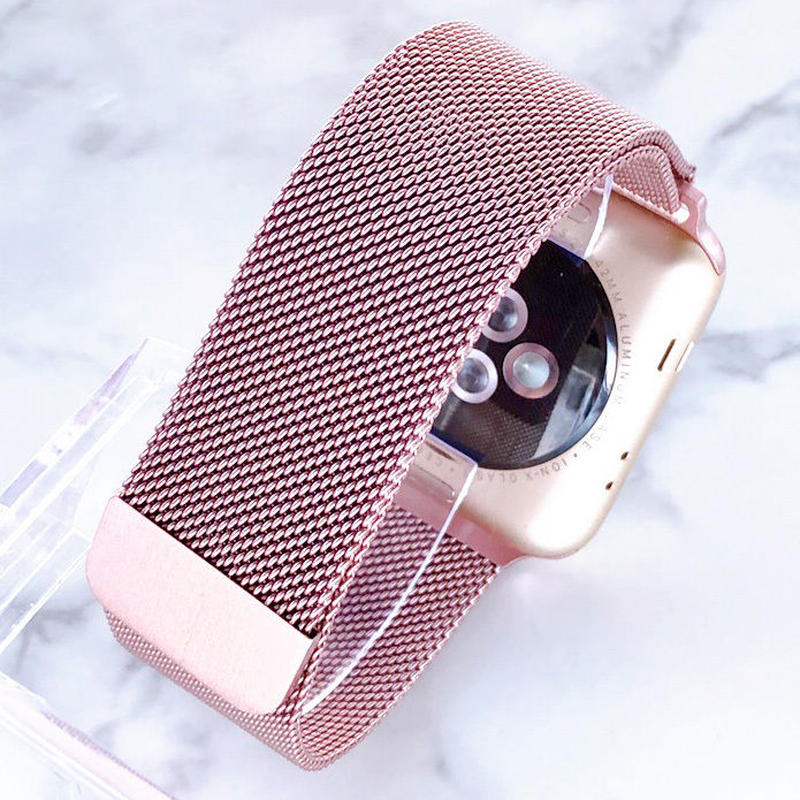 AppleWatch ミラネーゼループバンド ピンクローズゴールド | atelier A AppleWatch ミラネーゼループバンド ピンクローズゴールド | atelier A