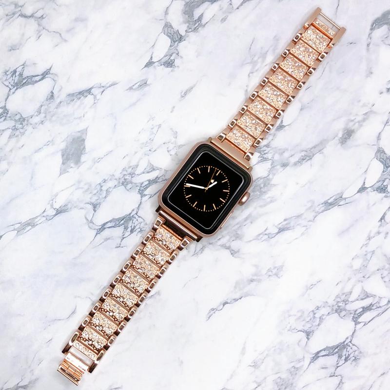 Apple Watch アップルウォッチ ステンレス ジルコニア ストーン ベルト ...