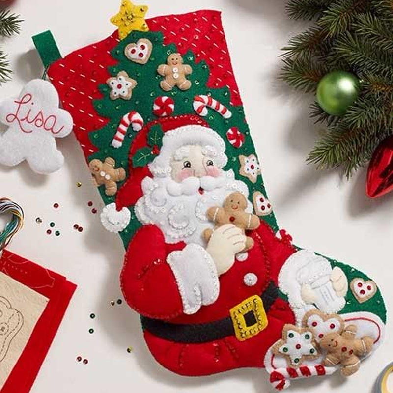 Snack Time Bucilla ブシラ クリスマス ハンドメイド フェルト くつ下