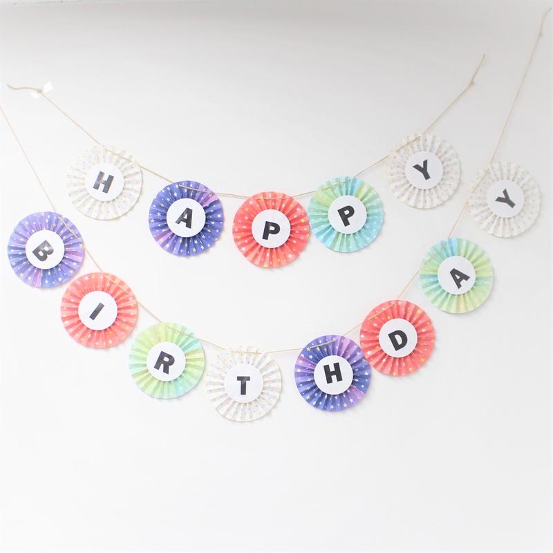 送料無料 Happy Birthdayガーランド 結婚式前撮りアイテム ウェディング小物