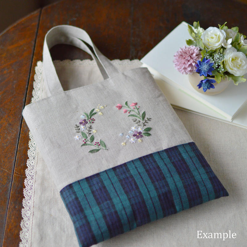 リースの刺繍図案 アトリエ ノート