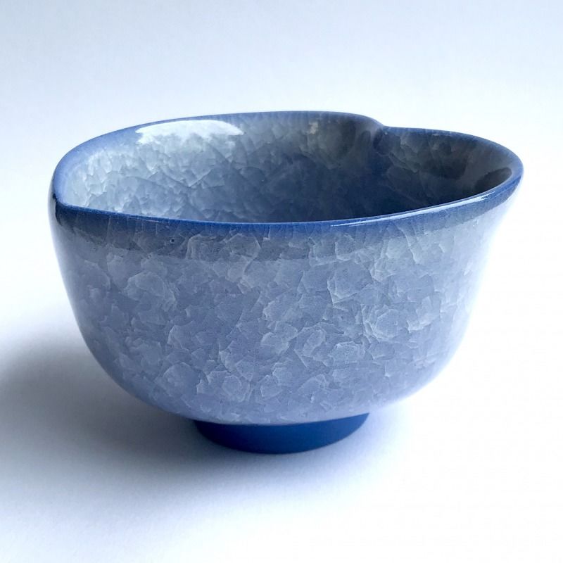 221 猪目茶碗 氷裂亀甲貫入 薄花(ウスハナ) | 小野穣 アトリエONO ...