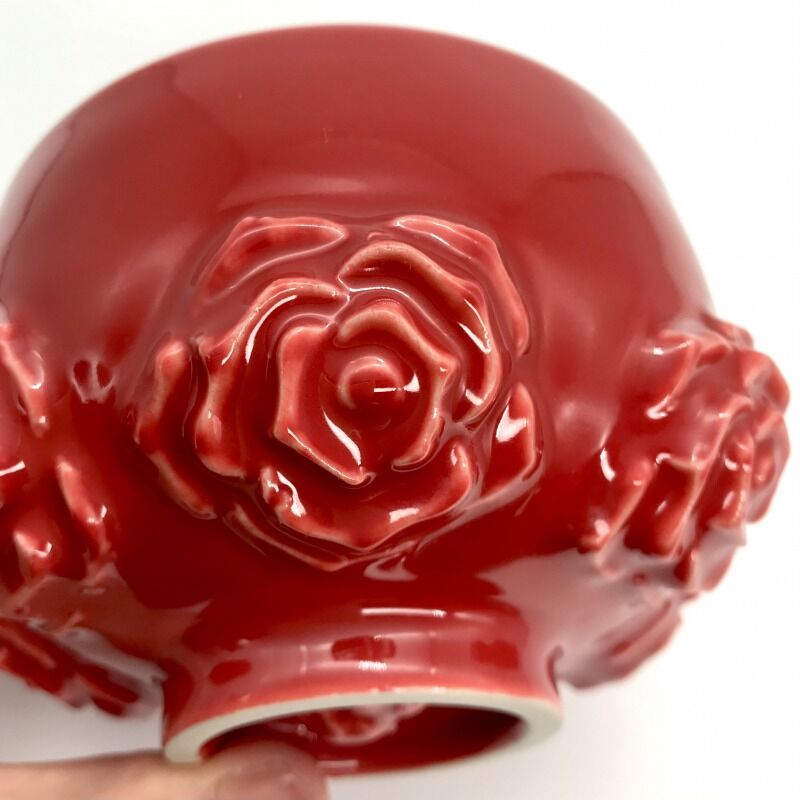 茶碗 赤薔薇 赤そうび C 小野穣 アトリエono