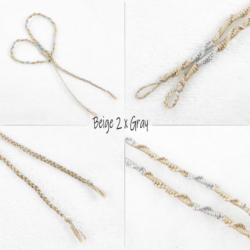 2点セット ブレスレット アンクレット セット ハンドメイド ペア カップル ミサンガ Mi 2点セット ブレスレット アンクレット セット ハンドメイド ペア カップル ミサンガ Mi