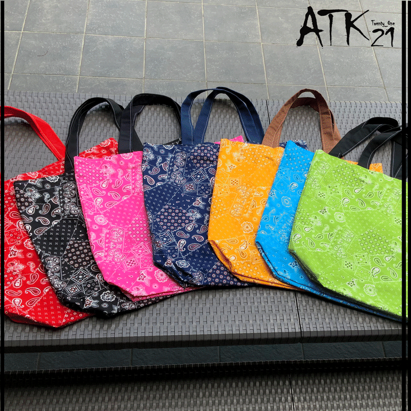 ペイズリー柄 手作りトートバック ハンドメイドエコバッグ おしゃれ トートバッグ型エコバック