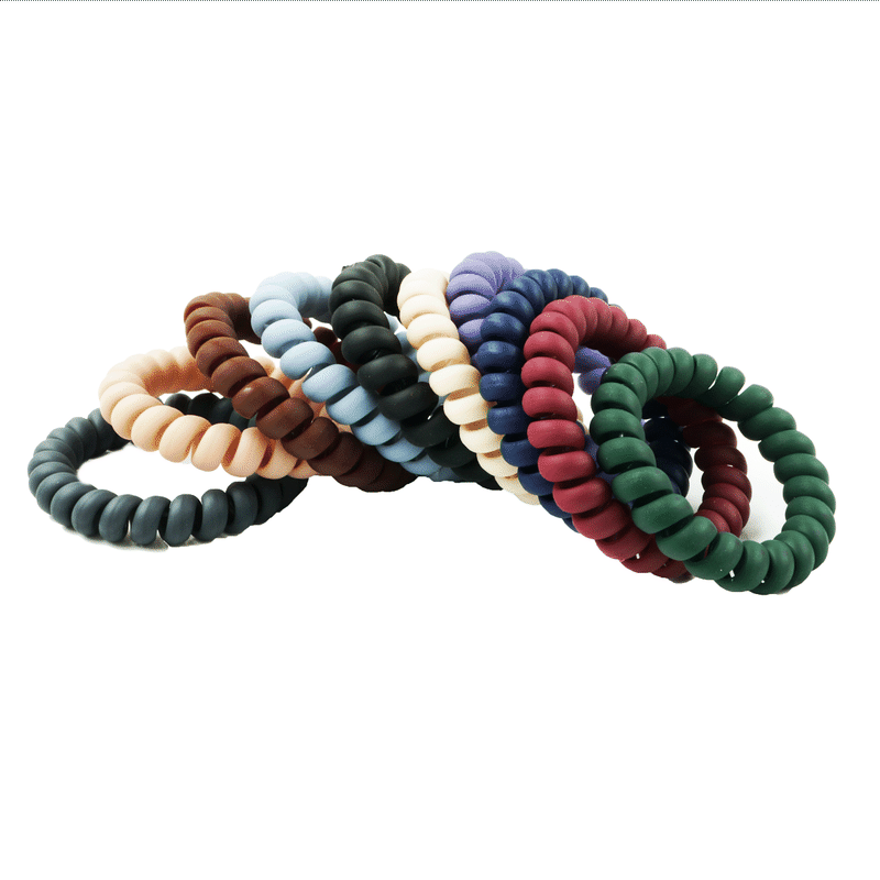 10点セット スプリングゴム ヘアゴム マットカラー ヘアポニー 髪留め メンズ レディース