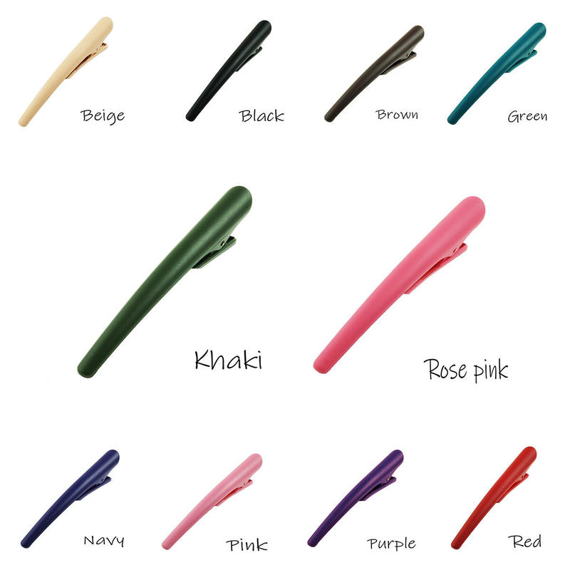 コンコルド マットカラー ダッカールクリップ シンプル 重宝 ヘアクリップ 簡単挟むだけ 髪