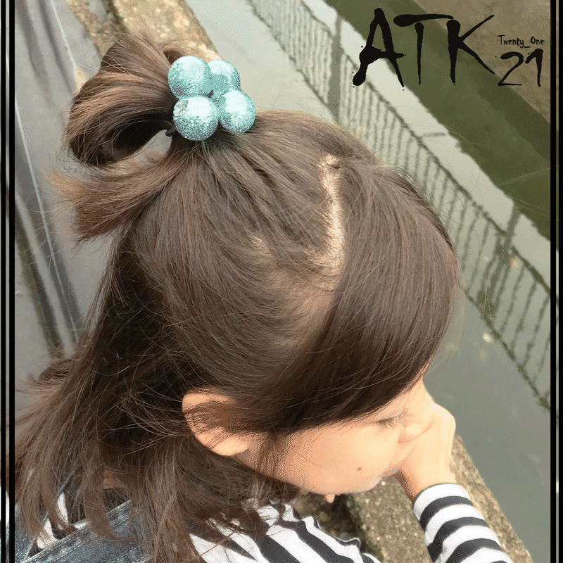 2点セット ラメ入り ボール 子供用ヘアゴム ツインテール ヘアポニー 卒業式 入学式 発