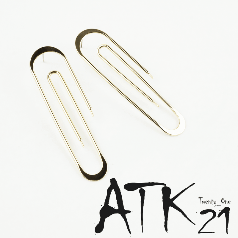 文房具 クリップ おもしろピアス スタッドピアス ユニーク 個性的 メンズ レディース ユニセ