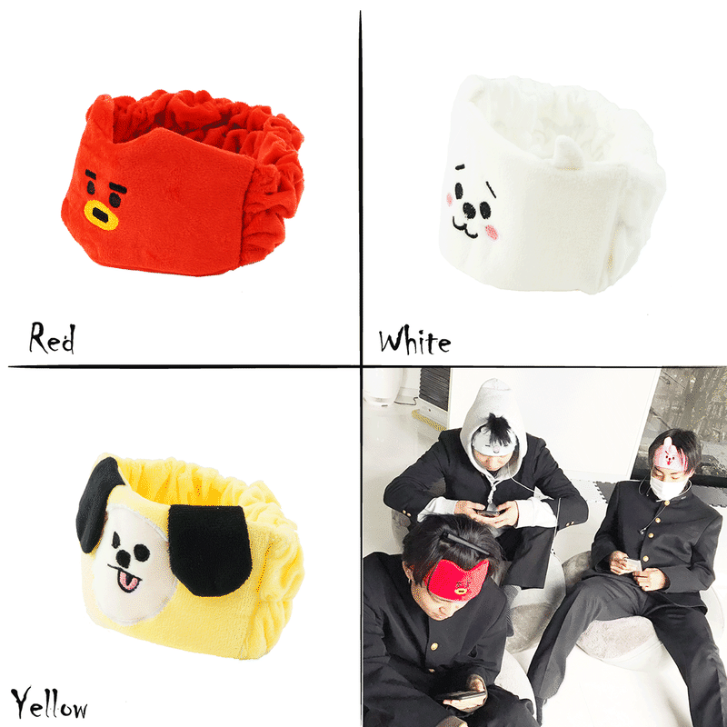 ヘアバンド ターバン キャラクター Bts Bt21 メンズ レディース ヘアメイク 洗顔