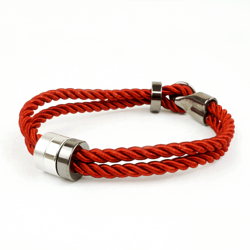 2連 2ライン 3リング コードブレスレット メンズブレスレット メンズアクセサリー ユニセッ 2連 2ライン 3リング コードブレスレット メンズブレスレット メンズアクセサリー ユニセッ