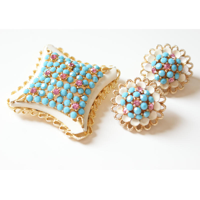 kramer社 コスチュームジュエリー ネックレス ラインストーン クレーマー社