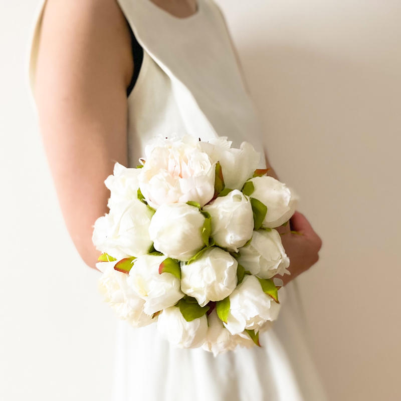 リユースブーケシリーズ 芍薬の蕾で作るコロンブーケ Ayaka S B Bouquet