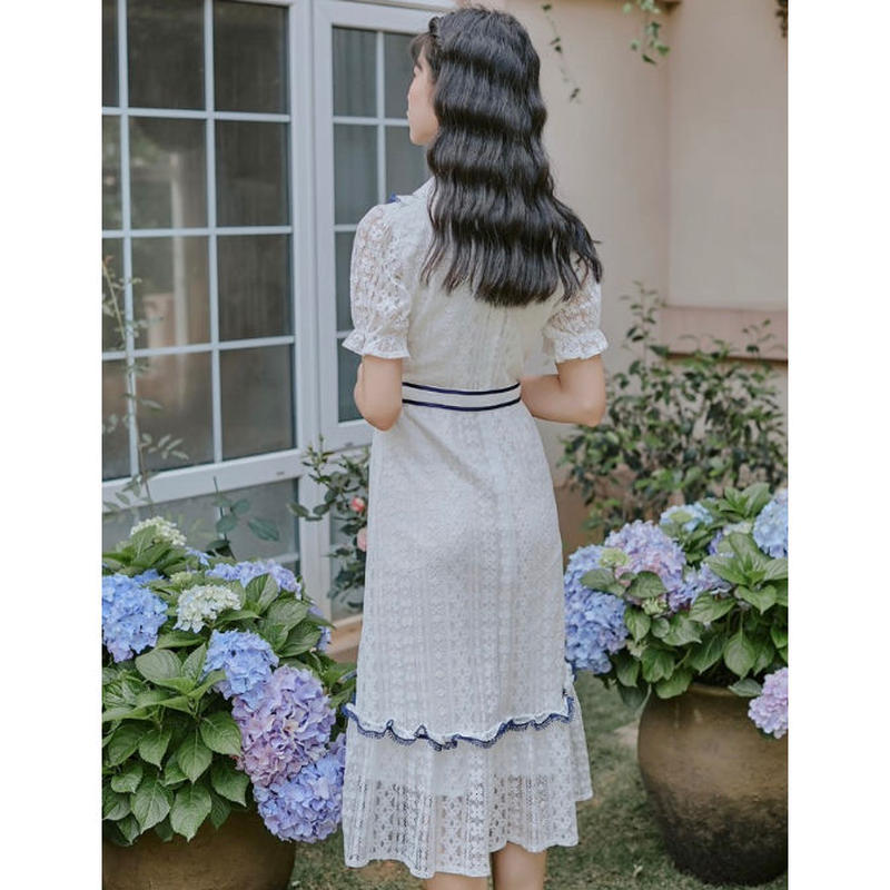 清楚なお嬢様風レースワンピース Fancy World