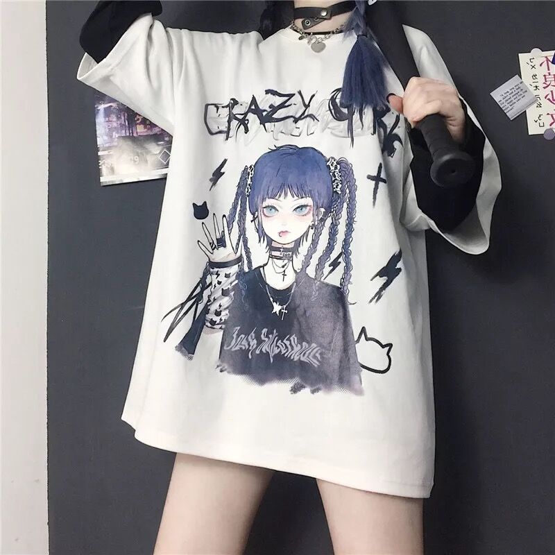 病みかわいい地雷系女の子tシャツ Fancy World