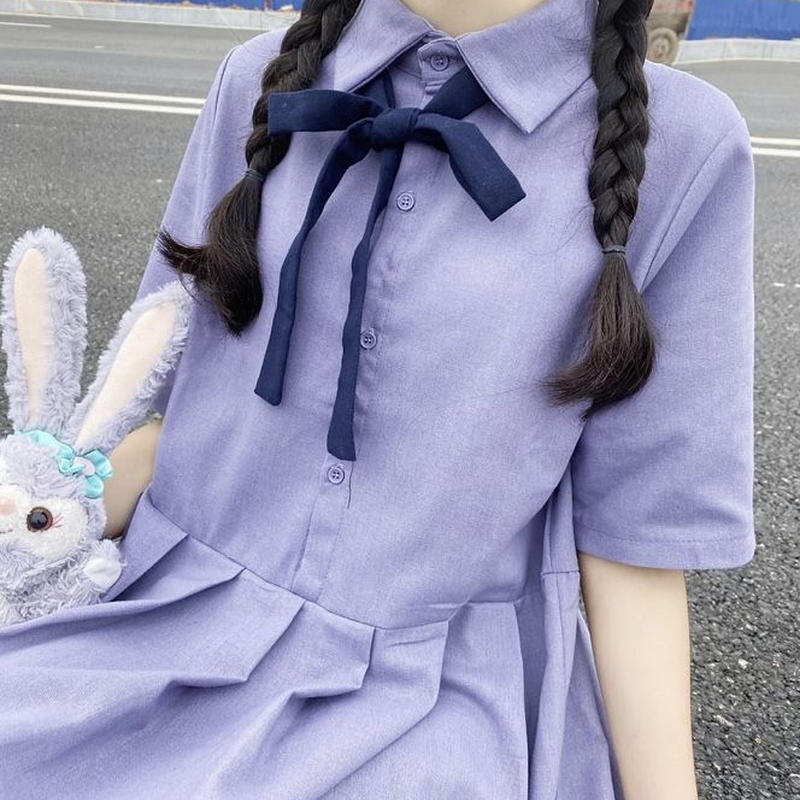 ラベンダーカラーのワンピース Fancy World