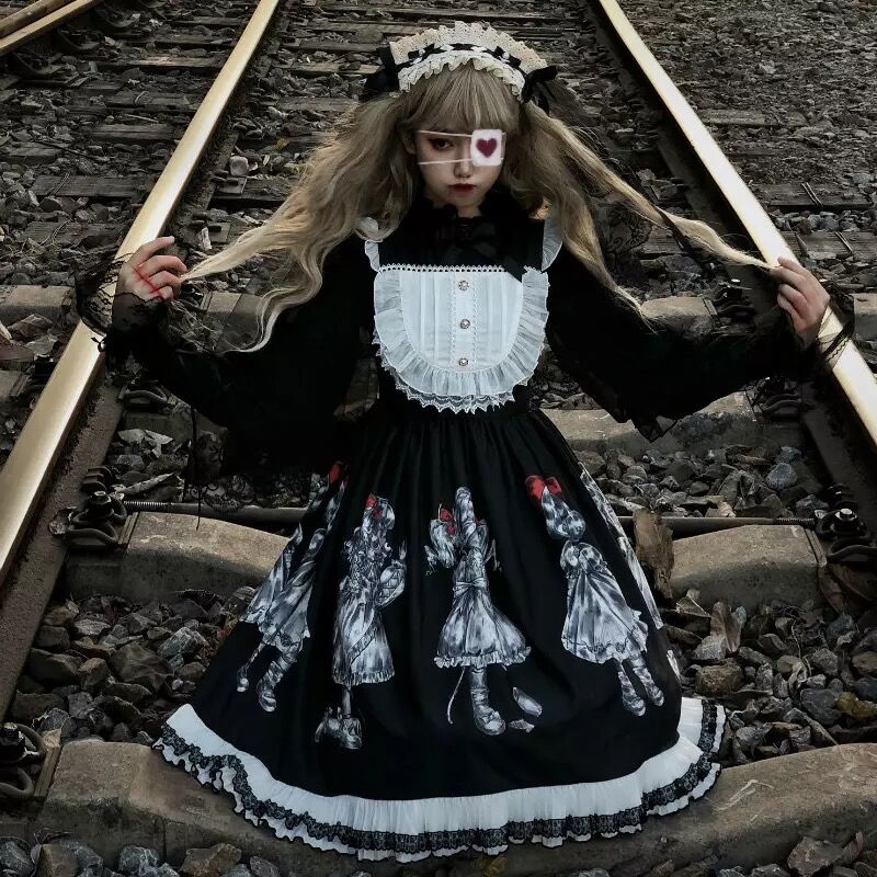 いそべ様着用 病みホラー少女のゴシックロリータワンピース Fancy World