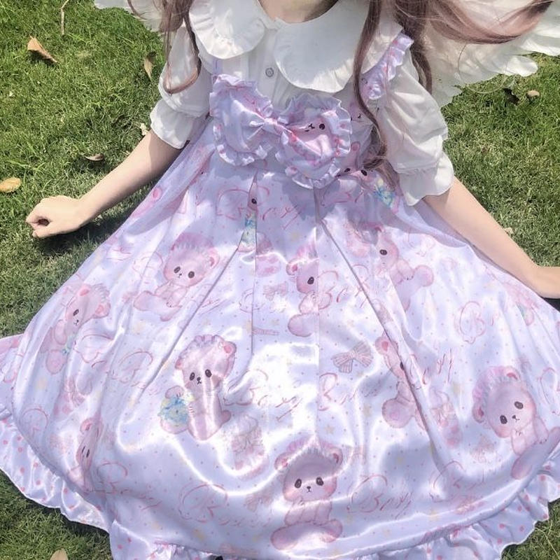 くまさんキャラのメルヘンワンピース Fancy World