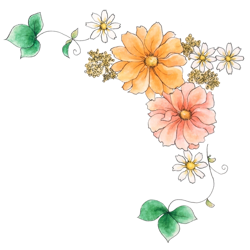 オレンジ系のお花 アトリエ そらねこ