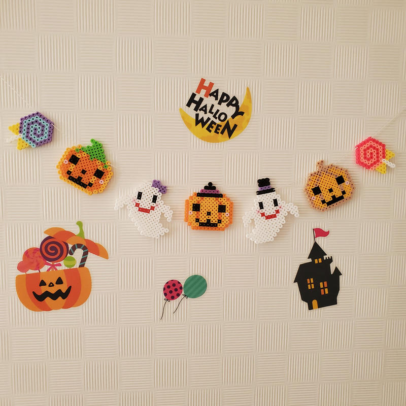 ハロウィンガーランド ハロウィン飾り アイロンビーズ アイロンビーズ雑貨 Ayuu W ハロウィンガーランド ハロウィン飾り アイロンビーズ アイロンビーズ雑貨 Ayuu W