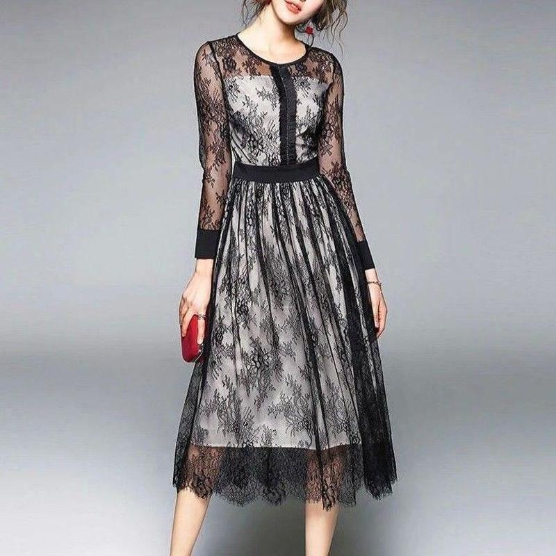 レ スワンピース シースルー 結婚式 お呼ばれ 二次会 パーティードレス ドレス ロング 大