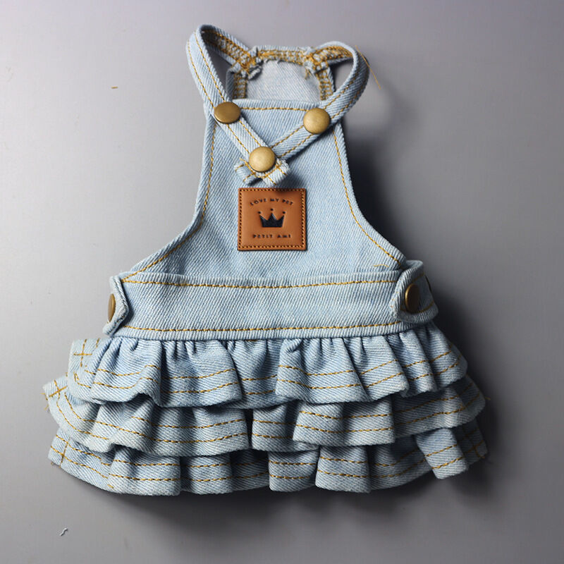 即納 147 デニムワンピース Pet Azmin Shop 即納 147 デニムワンピース Pet Azmin Shop