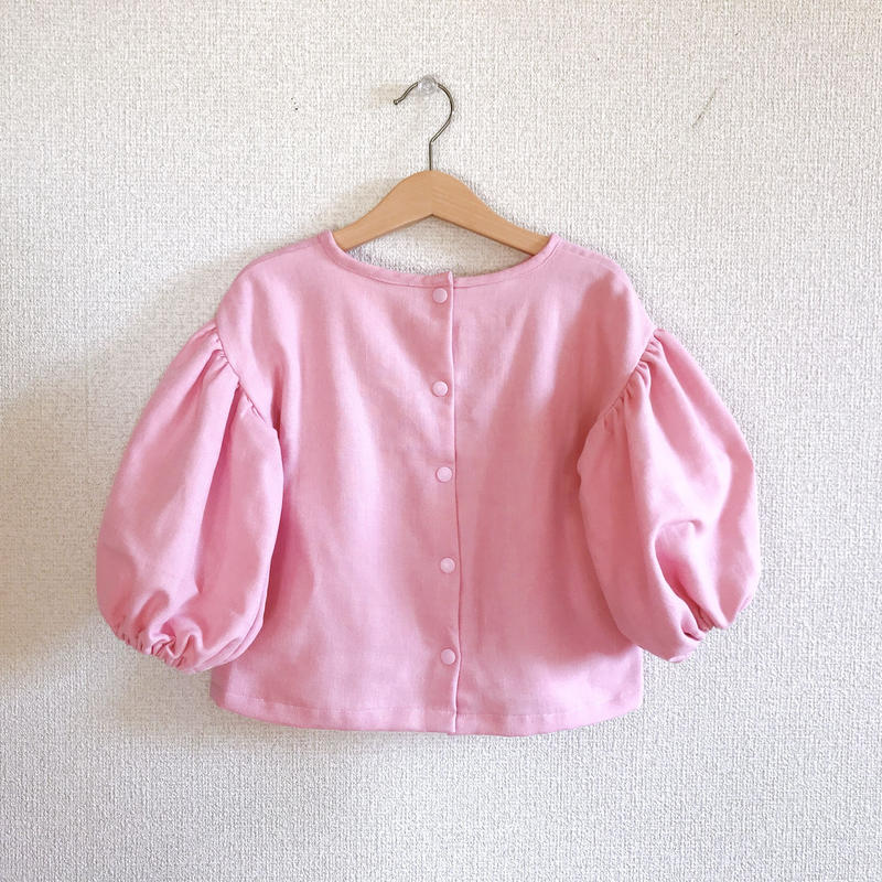 ぽわん袖ブラウス ワンピース 90 ダウンロード型紙 Baby Kids Handmade