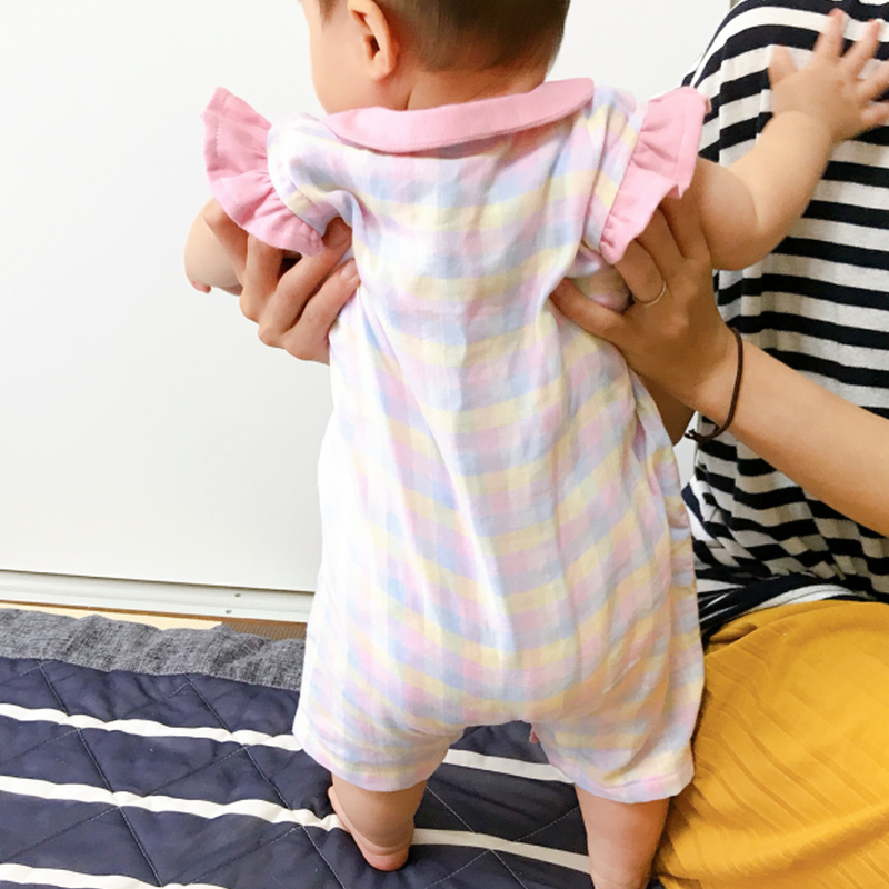 前開きロンパース 80 ダウンロード型紙 Baby Kids Handmade