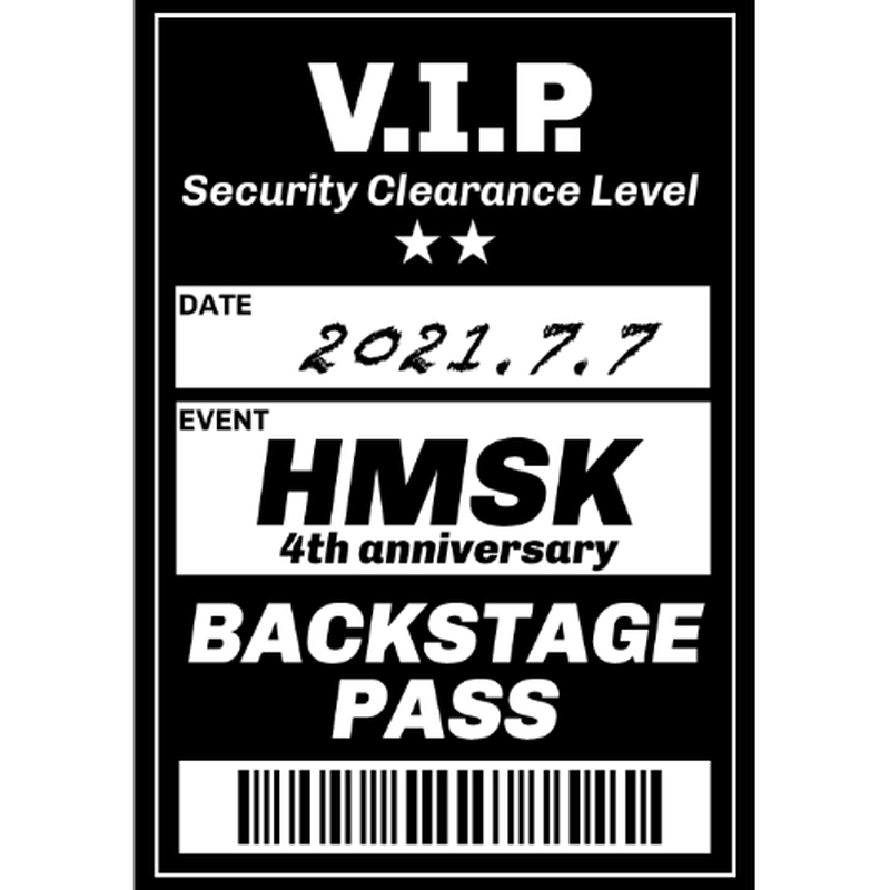 数量限定 ゲストパス風ステッカー V I P 割引券付 Bar Homesick