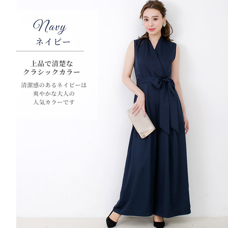 ウエストリボンワイドパンツドレス H パーティードレス通販baybclub