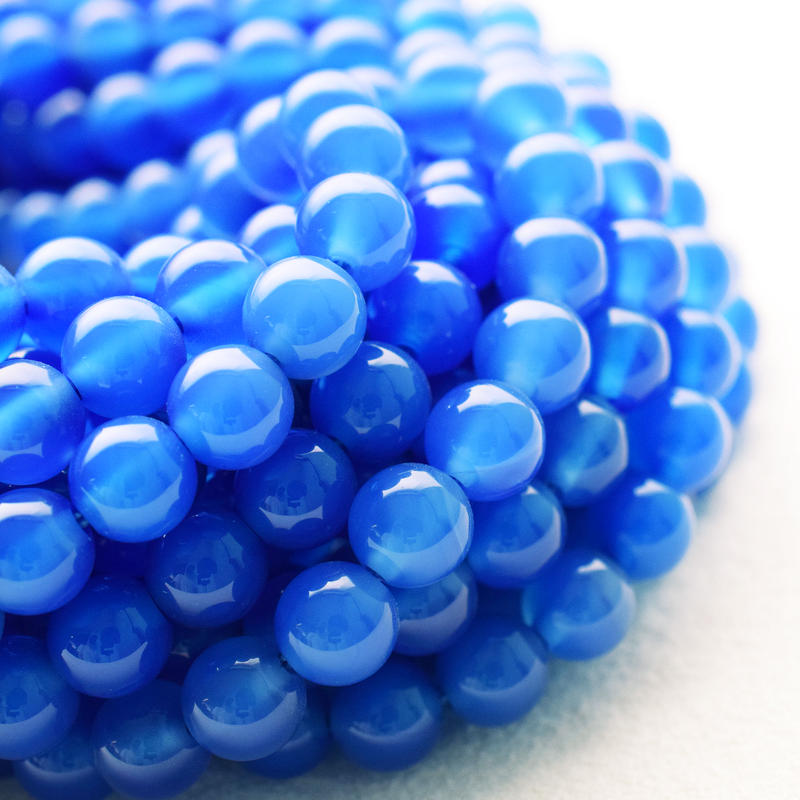 ブルーアゲート 6mm 丸玉 Beads Lot