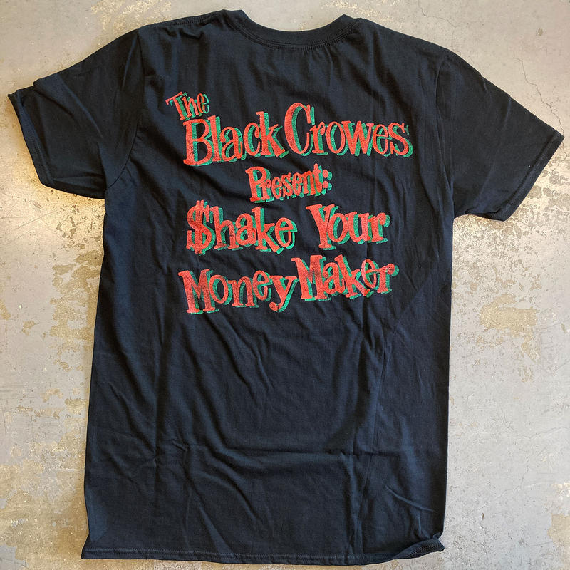 アイボリー×レッド 90'S当時物THE BLACK CROWES Tシャツ ヴィンテージ