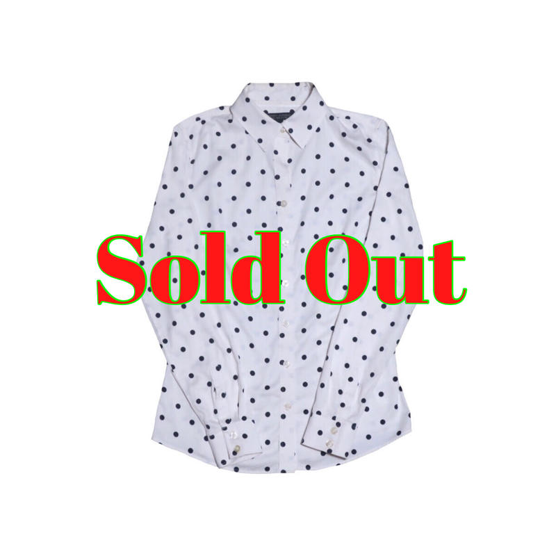 レディース Banana Republic バナナリパブリック ドット柄シャツ アメカ