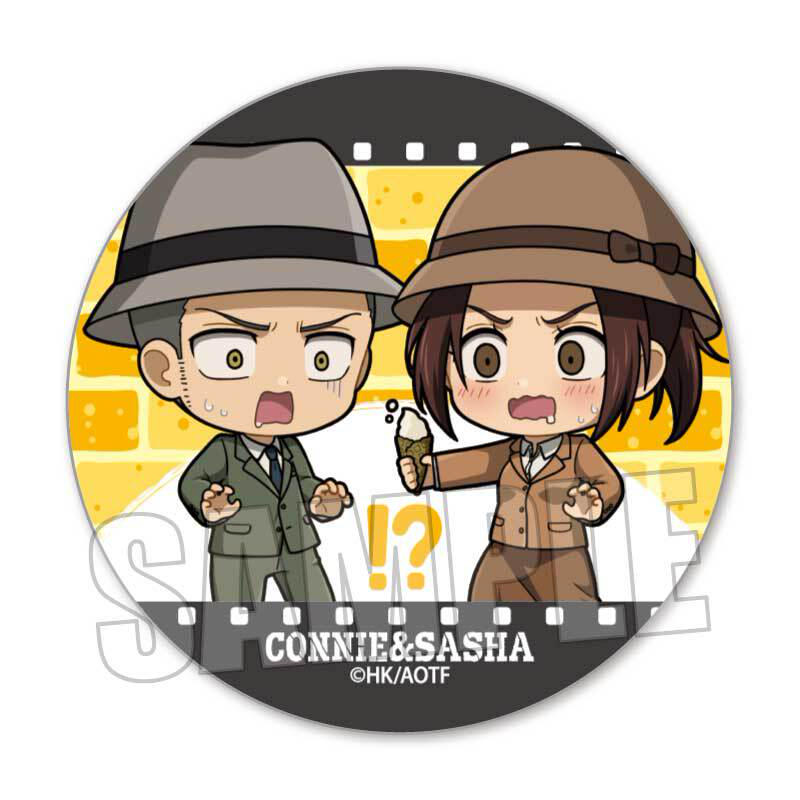 ぷちめもっ 缶バッジ 進撃の巨人 コニー サシャ ベルハウスショップ