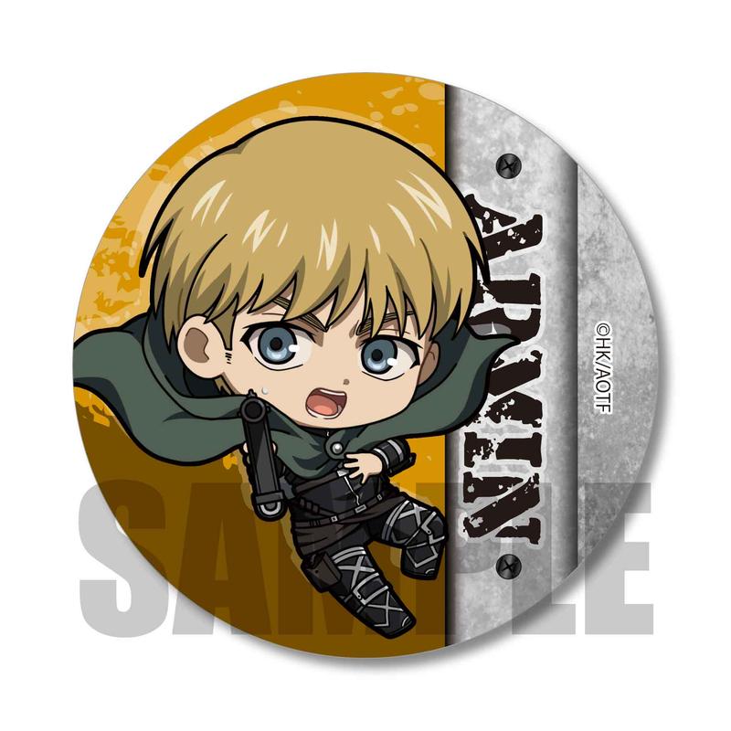 アクションシリーズ缶バッジ 進撃の巨人 アルミン アルレルト ベルハウスショップ