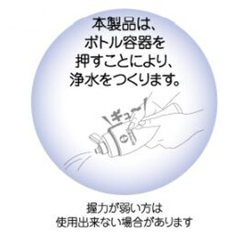 ガイアライトボトル【プッシュ型浄水ボトル】(本体+カートリッジ 【2022最新作】 ガイアの水 ガイアライトボトル スケルトン エンバランス加工プッシュ型浄水ボトル 日用品/生活雑貨